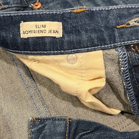 J Crew Cropped Slim Boyfriend Jean, Med Wash, 29 - Picture 3 of 10